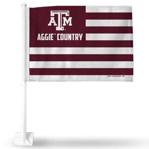 NEW Texas A&M Aggies Exclusive Double Sided Car Flag College Window Clip